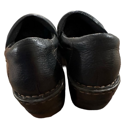 BOC Born Concept Womens Comfort Peggy Slip On Clog Black Leather Size 8.5 B12 - Picture 3 of 7